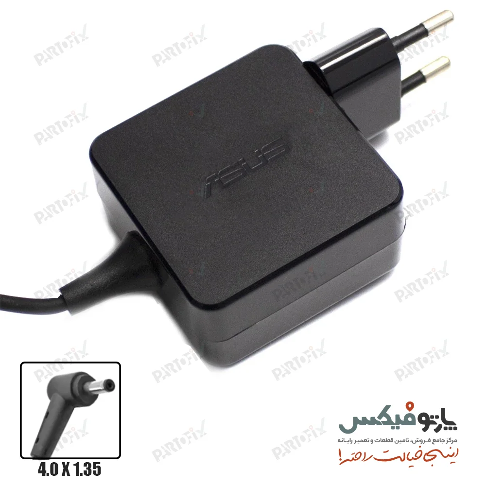 شارژر اورجینال لپ تاپ ایسوس 19 ولت 3.42 آمپر کانکتور 1.35 * 4.0